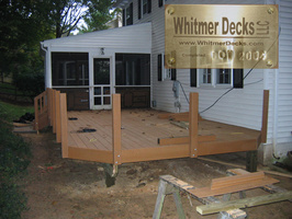 Decking-on-and-rail-post-up