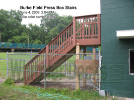 FFXLL Burke Field Press Box Stairs