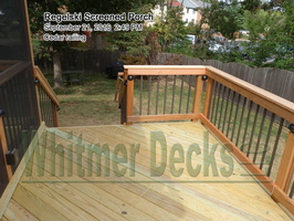 Cedar railing